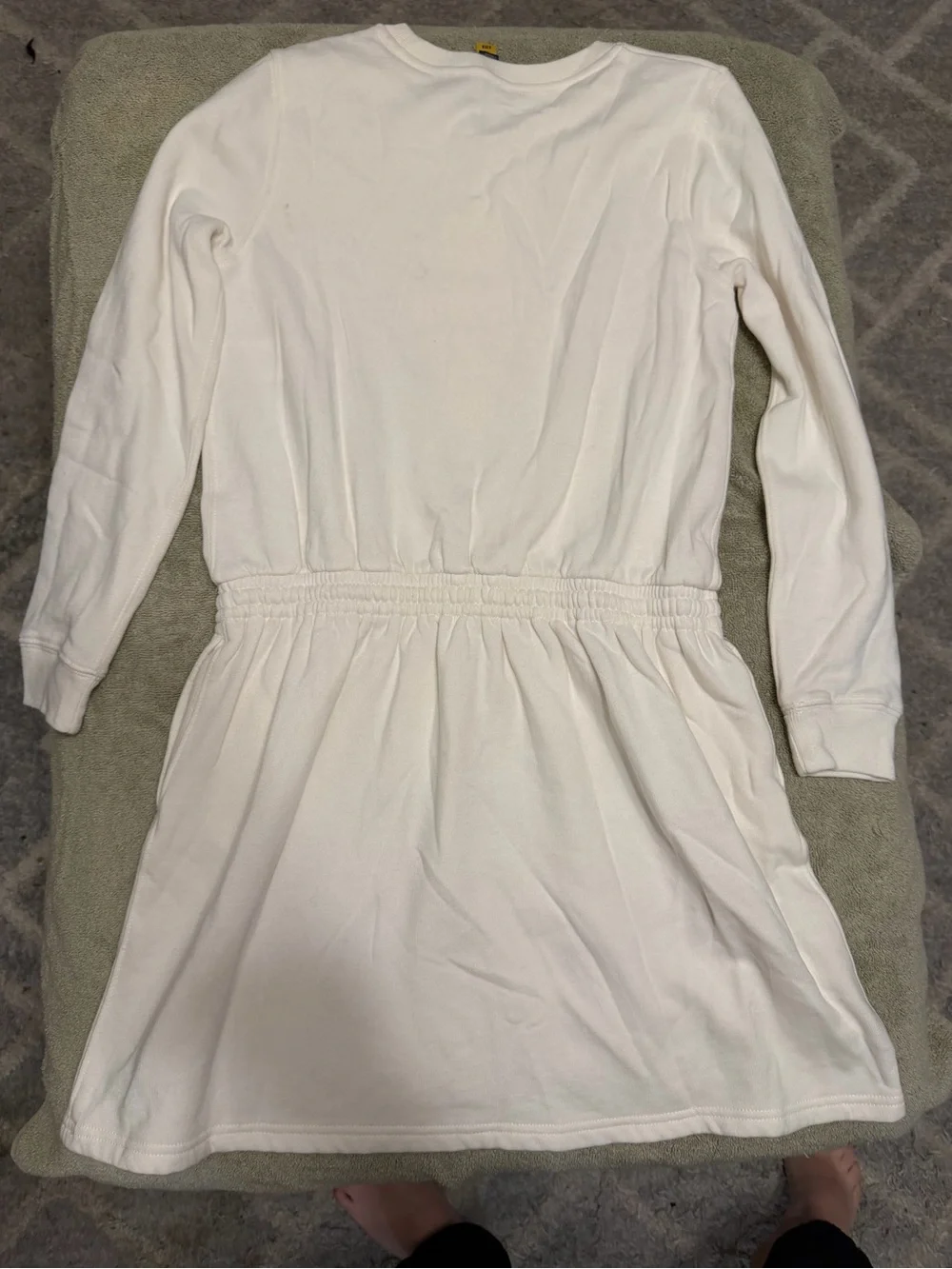 Ralph Lauren girls White Polo Bear Fleece Dress